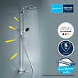 GROHE - Colonne bain douche thermostatique Vitalio Start System chromé + Tablette de douche d'angle Start Cube - vignette