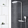 GROHE - Colonne de douche thermostatique Rainshower System SmartControl Mono 360 Blanc/chromé + Tablette douche d'angle Start Cube - vignette