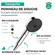 HANSGROHE - Pommeau de douche Pulsify Select S 105 EcoSmart 3jets bronze brossé - vignette