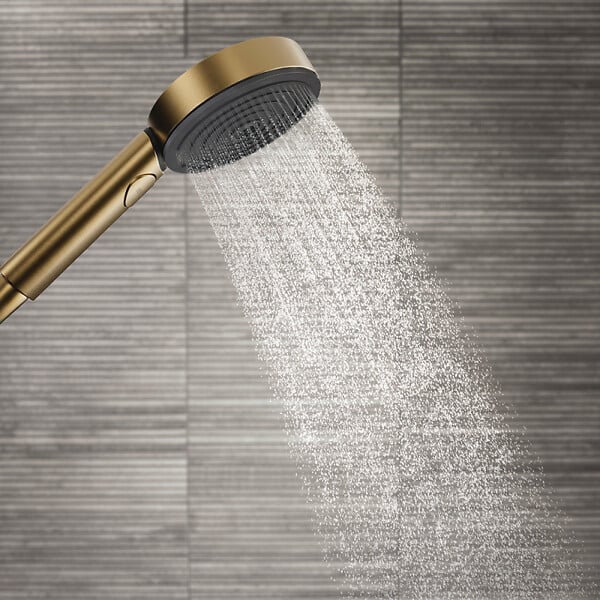 HANSGROHE - Pommeau de douche Pulsify Select S 105 EcoSmart 3jets bronze brossé - large