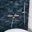 ESSEBAGNO - Luisa combiné support de douche façon inox 3 pièces - vignette
