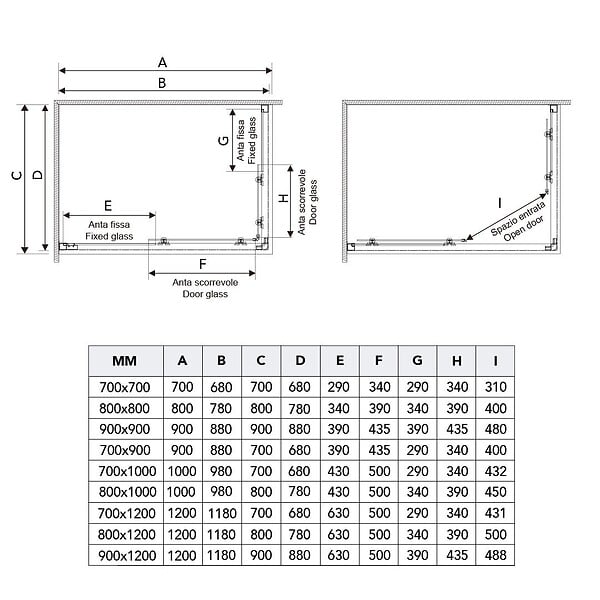 KIAMAMI VALENTINA - Cabine De Douche 90X120 Au Design Moderne Avec Un Profilé Plat | Fly - large