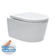 GROHE - Pack WC bâti-autoportant Rapid SL + WC SAT rimless fixations invisibles + Abattant softclose + Plaque chrome Autoportant-SAT-1 - vignette