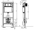 VILLEROY ET BOCH - Pack WC Bâti-support Viconnect + WC Cersanit S-Line Pro + Abattant + Plaque blanche (ViConnectS-LinePro-2) - vignette