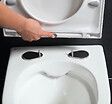 VILLEROY ET BOCH - Pack WC Bâti-support + WC Swiss Aqua Technologies sans bride et fixations invisibles + Plaque blanche (ViConnectSATrimless-2) - vignette