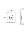 GROHE - Perfect Pack WC Rapid SL + cuvette sans bride SAT, fixations cachées + plaque chrome (SatRimlessPerfect) - vignette