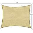 OUTSUNNY - Voile d'ombrage rectangulaire 3 x 4 m polyéthylène haute densité résistant aux UV coloris sable - vignette