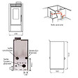INTERSTOVES - Pack Poêle à granules MARINA 14 Etanche Canalisable + Kit Conduit Vertical 80/125 - - vignette