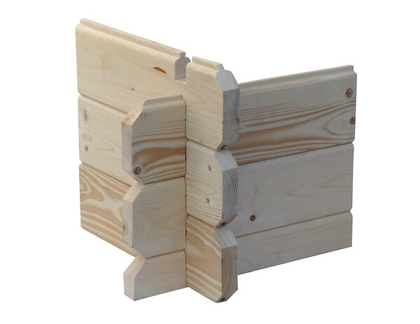 ALTANKA - Abri de jardin en bois - 9m2 - 3x3m - Ep. 28mm - Couleur: naturel - DOM664 - large