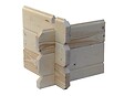 ALTANKA - Abri de jardin en bois - 9m2 - 3x3m - Ep. 28mm - Couleur: naturel - DOM664 - vignette