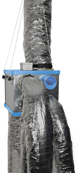 AUTOGYRE - Kit VMC simple flux autoréglable SILENT'AIR CUBE DH à détection d'humidité - large