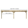 DECKLINEA - Structure Terrasse Bois Pilotis en Kit - 8x4,20m - 33,6 m² - Solives + Poteaux - Sapin Traité Autoclave - Charge Utile 350Kg/m² - Epicea - vignette