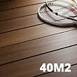 DECKLINEA - Kit Terrasse Bambou 40m² - SAMBA - Thermotraité - 124 lames de Terrasse (224 x 13.9 x 1.8 cm) - Fixation Clips Cobra Hybrid 7-22 - Garantie 25 ans - vignette