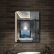 AICA SANITAIRE - AICA Armoire de Toilette Mural avec Miroir et Rangement - Moderne, Chêne, 60x70 cm - vignette