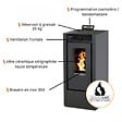 INTERSTOVES - Pack Poêle à granules MARINA 11 Etanche + Kit Conduit Ventouse (sortie façade) - - vignette