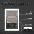 EMKE - EMKE Miroir lumineux salle de bain 100x60cm, Miroir LED avec Interrupteur à bouton, Anti-buée, Miroir avec éclairage lumière Blanche Froide/Chaude - vignette