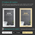 EMKE - EMKE Miroir lumineux salle de bain 60x50cm, Miroir LED avec Interrupteur à bouton, Anti-buée, Miroir avec éclairage lumière Blanche Froide/Chaude - vignette
