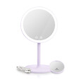 EMKE - EMKE LED Miroir de Maquillage Rond avec Interrupteur Tactile Dimmable 3 Couleurs claires, grossissement 1/3x, Violet - vignette