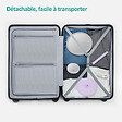 EMKE - EMKE LED Miroir de Maquillage Rond avec Interrupteur Tactile Dimmable 3 Couleurs claires, grossissement 1/3x, Violet - vignette
