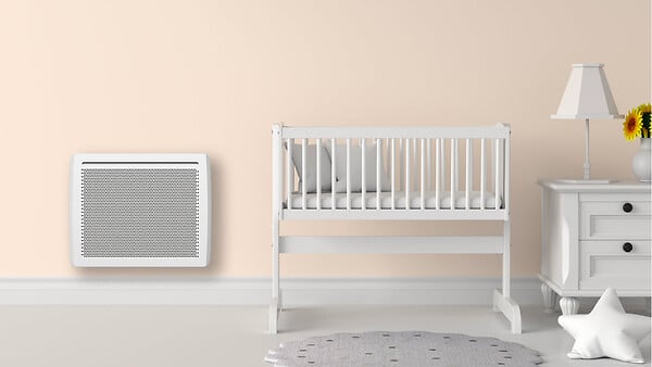 BESTHERM - Radiateur électrique fixe panneau rayonnant 1000W Bestherm TALYA horizontal blanc - large