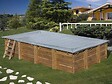 GRE - Bâche d'hivernage pour piscine bois rectangulaire Mango 6,18 x 3,20 m - Gré - vignette