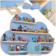 TECTAKE - Étagère murale MyLittleStory Cloud peut contenir jusqu'à 28 Tonies bleu - vignette