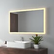 EMKE - EMKE Miroir lumineux salle de bain 100x60cm, Miroir LED avec Interrupteur à bouton, Anti-buée, Miroir avec éclairage lumière Blanche Froide/Chaude - vignette