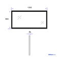 EMKE - EMKE Miroir lumineux salle de bain 120x60cm, Miroir LED avec Interrupteur Tactile, Miroir avec éclairage lumière Blanche Froide - vignette