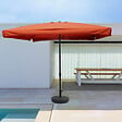 CONCEPT USINE - Parasol  terracotta  carré 2,95 x 2,95 m PALERME - vignette