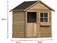 HABITAT ET JARDIN - Maisonnette "Coccinelle" - 126 x 112 x 158 - Bois - vignette