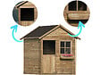 HABITAT ET JARDIN - Maisonnette "Coccinelle" - 126 x 112 x 158 - Bois - vignette