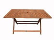 HABITAT ET JARDIN - Table pliante bois exotique "Hong Kong" - Maple - 135 x 80 cm - Marron clair - vignette