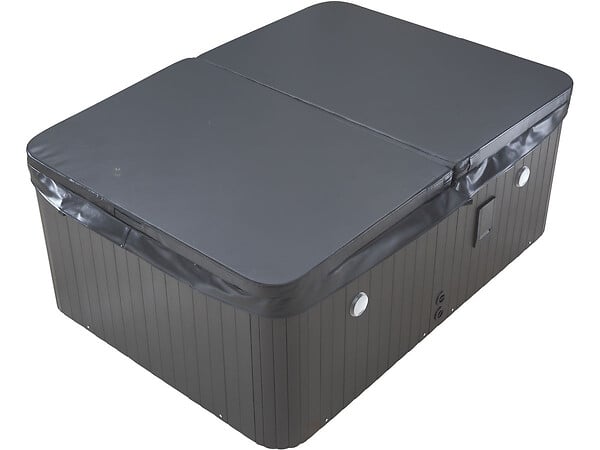 HABITAT ET JARDIN - Spa LED "Haïti" 4 places - Enceintes bluetooth intégrées - Gris - large