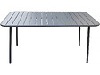 HABITAT ET JARDIN - Table jardin en métal "Bilbao" - 150 x 90 x 71 cm - Gris - vignette