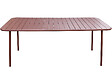 HABITAT ET JARDIN - Table jardin en métal "Bilbao" - 180 x 90 x 71 cm - Terracotta - vignette