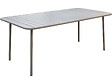 HABITAT ET JARDIN - Table jardin en métal "Bilbao" - 180 x 90 x 71 cm - Taupe - vignette