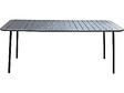 HABITAT ET JARDIN - Table jardin en métal "Bilbao" - 180 x 90 x 71 cm - Gris - vignette