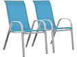 HABITAT ET JARDIN - Fauteuil jardin Textilène "Cordoba" - Phoenix - Bleu - Lot de 2 - vignette