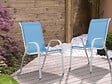 HABITAT ET JARDIN - Fauteuil jardin Textilène "Cordoba" - Phoenix - Bleu - Lot de 2 - vignette