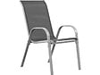HABITAT ET JARDIN - Fauteuil jardin Textilène "Cordoba" - Phoenix - Gris foncé/Argenté - Lot de 4 - vignette