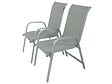 HABITAT ET JARDIN - Fauteuil jardin Alu/Textilène "Porto" - Phoenix - Gris clair - Lot de 2 - vignette