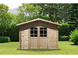 HABITAT ET JARDIN - Abri de jardin bois 9.4 m² "Lys" - 320 x 298 x 225 cm - 28 mm - vignette