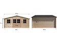 HABITAT ET JARDIN - Abri de jardin bois "Alex" - 20.20 m² - 4.80 x 4.00 x 2.39 m - 28 mm - vignette