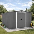 CONCEPT USINE - Abri de jardin en metal 8.08m2 Gris JURA - vignette