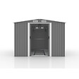 CONCEPT USINE - Abri de jardin en metal 8.08m2 Gris JURA - vignette