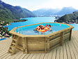 HABITAT ET JARDIN - Piscine bois " Miami 120  " - 4.86 x 3.36 x 1.20 m - vignette