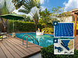 HABITAT ET JARDIN - Piscine bois rectangle " Panama "- 6.20 x 4.10 x 1.45 m + Bâche à bulles 180 µ - Bâche hiver 280 g/m² + - vignette