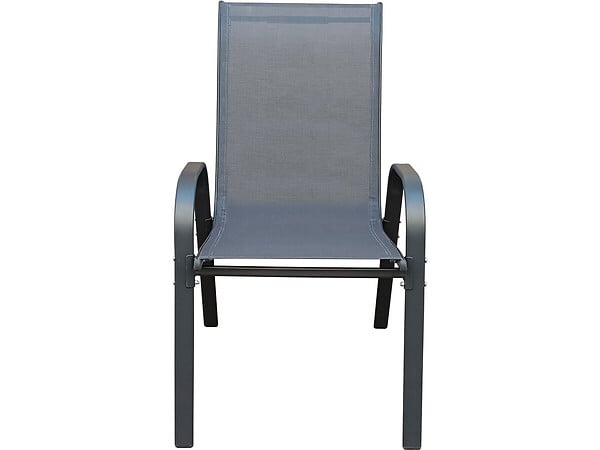 HABITAT ET JARDIN - Fauteuil jardin textilène "Cordoba" - Phoenix - Lot de 2 - Anthracite - large