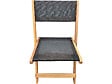 HABITAT ET JARDIN - Chaise pliante en bois exotique "Seoul" - Maple - Noir - Lot de 2 - vignette