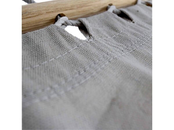 HABITAT ET JARDIN - Hamac bois avec toile en coton "Dallas" - 3 m - Gris - large